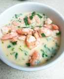 Crema rápida de camarones