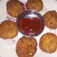 Corn potato tikki A picture of Corn potato tikki.