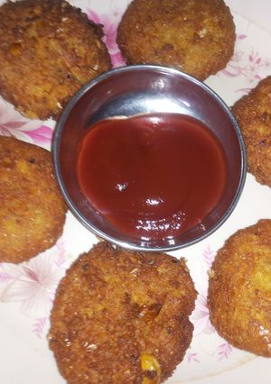 A picture of Corn potato tikki.