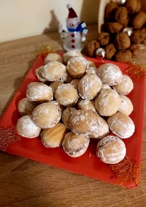 O poză a rețetei Nuci umplute cu cremă 🎄.