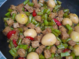 Oseng Buncis Tempe Telur Puyuh
