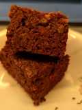 Brownie/torta saludable, con banana y ricota