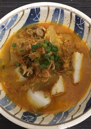 Foto resep Lontong kikil surabaya