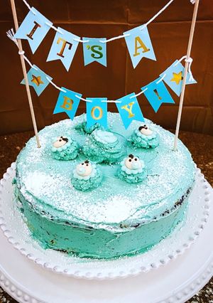 Una foto de Tarta Azul!! (baby shower 👶🏻🧸🎁)
