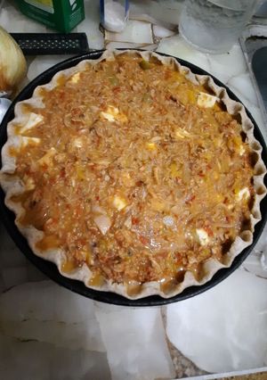 Una foto de Tarta de atún bajas calorías