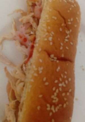 Una foto de Emparedado de pollo