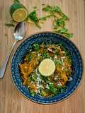 Malabar Spinach, California Lemon & Potato Stir Fry