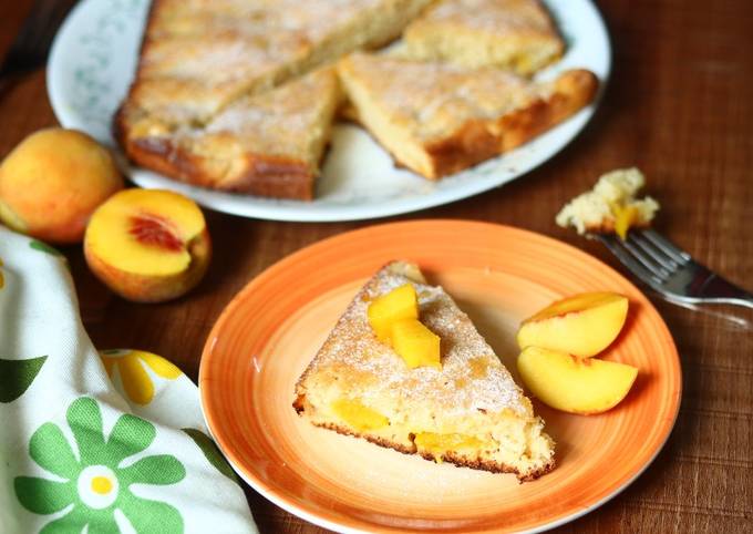 Steps to Prepare Gordon Ramsay Mango and peach cake