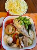 Tilapia Noodle Soup with Dill and Brussels Sprouts