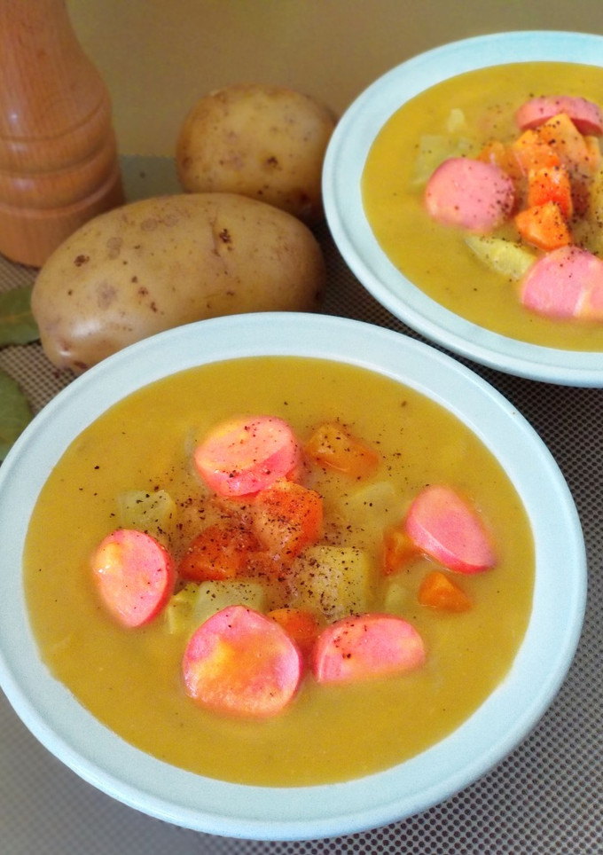 Una foto de Sopa alemana de patata {Kartoffelsuppe}