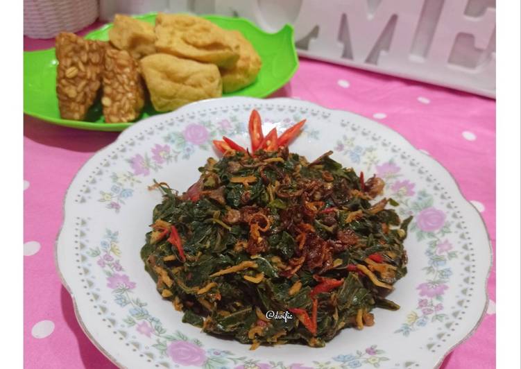 Tumis Daun Ketela Teri Medan