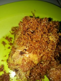 Foto resep Ayam goreng plus serundeng kelapa