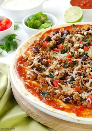 Une photo de Pizza mexicaine