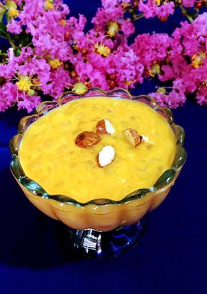 A picture of Mango Sabudana Kheer.