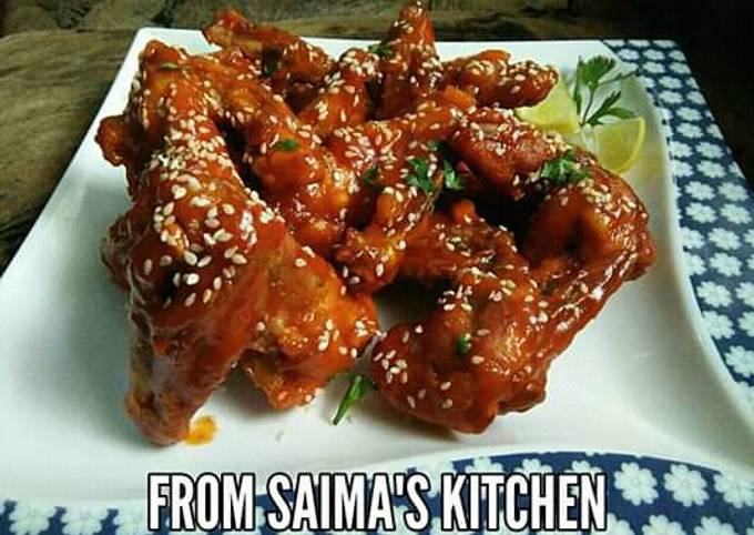 Spicy tang chicken wings #ramadankitayari