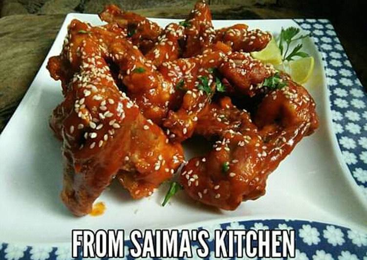 Spicy tang chicken wings #ramadankitayari