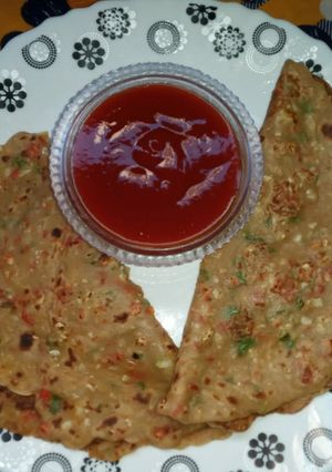 A picture of Vegetable Wheat cheela.