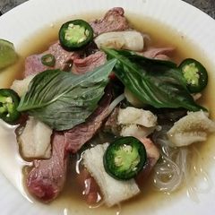 A picture of Brad's Vietnamese pho.