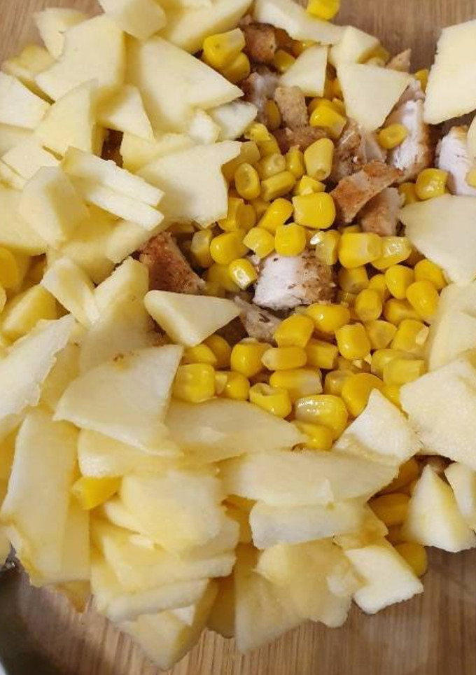Una foto de Ensalada de pollo