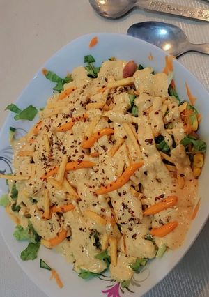 صورة لوصفة سلطة لذيذة😋🌙⭐