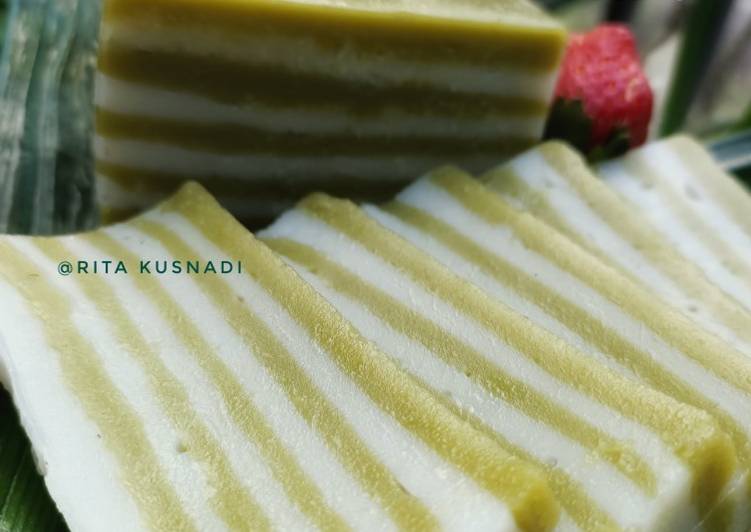 Lapis Pandan Tepung Beras Lapis Pandan Tepung Beras