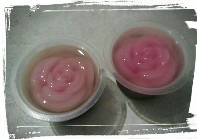 Cara membuat Puding mawar kaca Cara membuat Puding mawar kaca