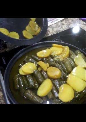 صورة لوصفة ورق عنب بالزيت