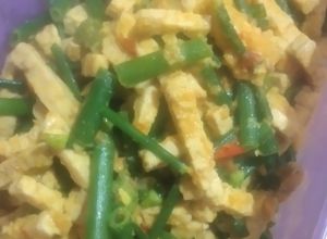 Foto resep Bunga bawang merah + tempe