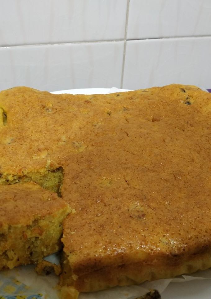 Una foto de Bizcocho de zanahoria y nueces