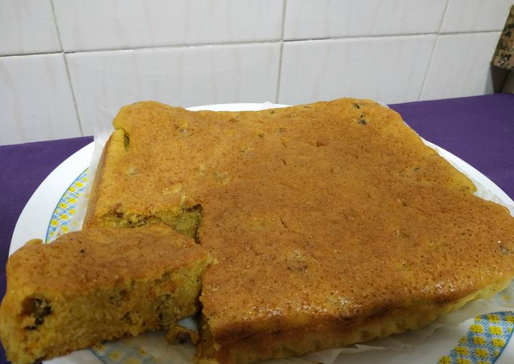Bizcocho de zanahoria y nueces