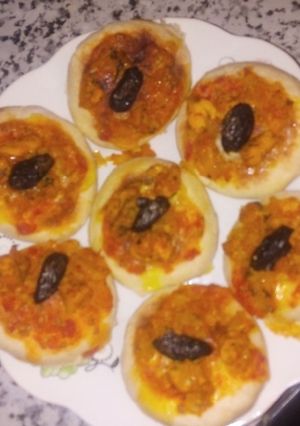 صورة لوصفة بيتزا بالخضر