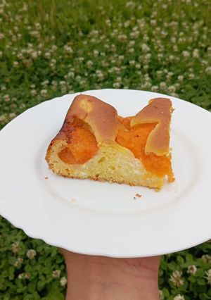 Barackos túrós kevert süti 🍰 recept fotója