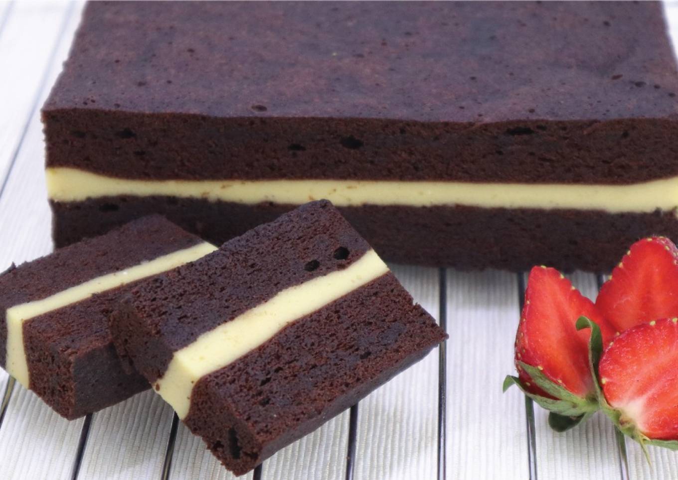 Brownies Kukus Lapis Keju