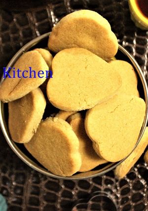 A picture of Eggless Whole Wheat (Atta) Biscuits.