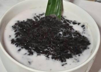 Masakan Populer Bubur ketan hitam Ala Warung