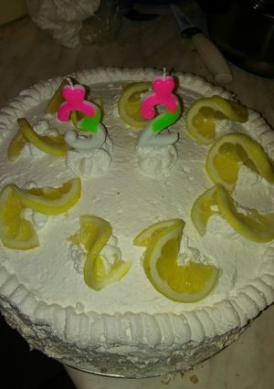 Túrós-citromos torta recept fotója
