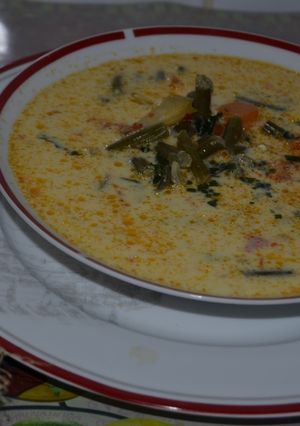 O poză a rețetei Ciorbă de fasole verde.