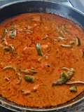 Paneer cashew capsicum in curd based gravy