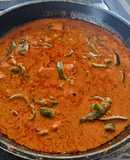 Paneer cashew capsicum in curd based gravy