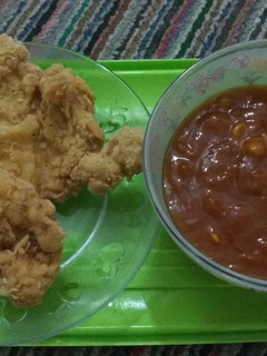 Foto resep Fried chicken & brown sauce