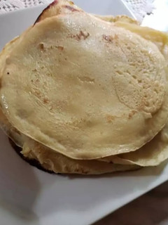 Una foto de Panqueques con dulce de leche