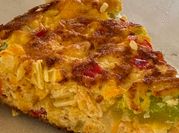 Una foto de soufflé de zapallito y queso