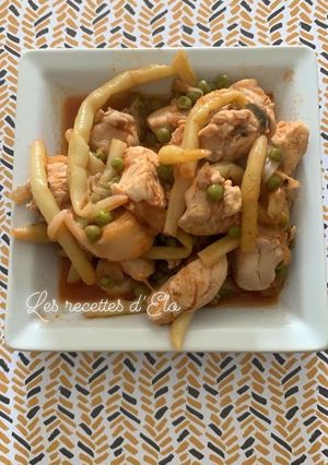 Une photo de Poulet et légumes au Cookeo
