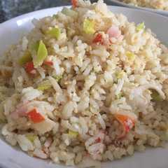 Una foto de Arroz sofrito con huevo(계란볶음밥)