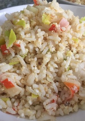 Una foto de Arroz sofrito con huevo(계란볶음밥)