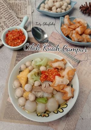 Foto resep Cilok Kuah Campur