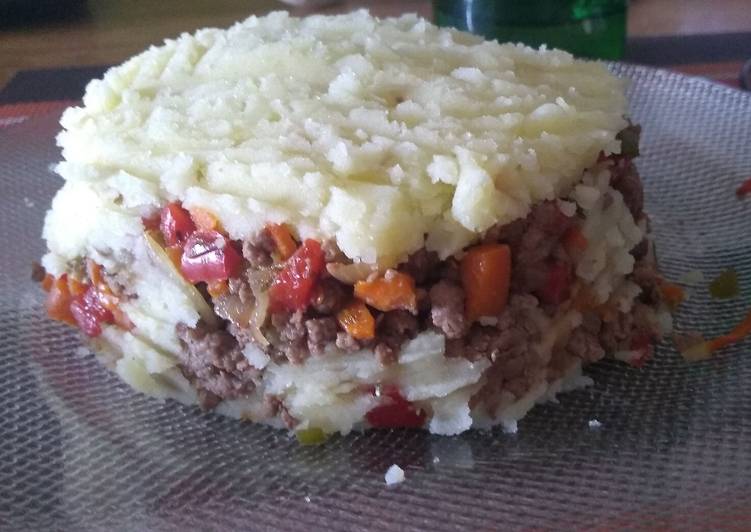 Pastel de papas individual rapidito y fácil