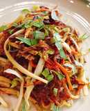 Miến xào rau nấm thanh nhẹ