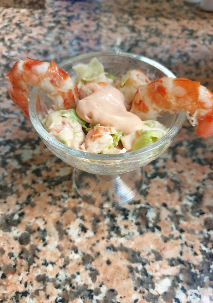 Una foto de Cóctel de mariscos