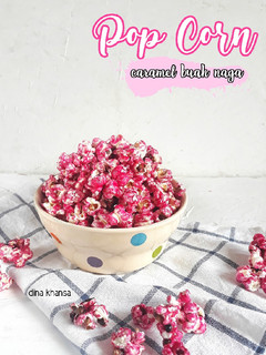 Foto resep Pop Corn Caramel Buah Naga
